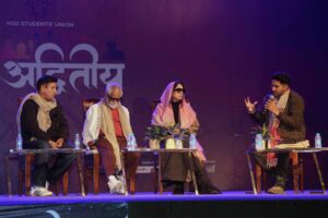 NSD alumni Sanjay Mishra, Kumud Mishra and Neena Gupta at NSD 1