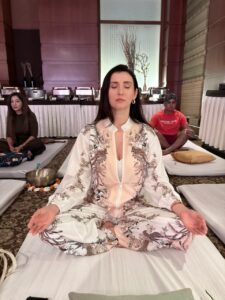 Claudia Ciesla At 'Womb To Soul' Sound Healing Session