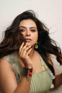 Devanggana Chauhan delivering TED Talk at KES Shroff College