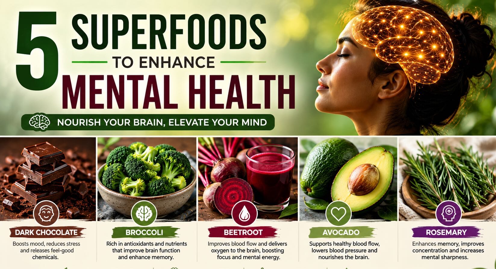 5 Superfoods That Can Help Enhance Mental Health