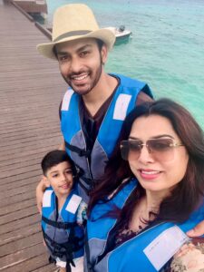 Naman Shaw Maldives family vacation beach photo