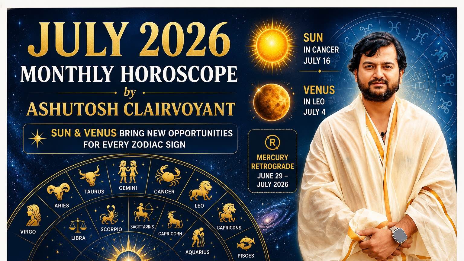 July 2026 Horoscope by Ashutosh Clairvoyant
