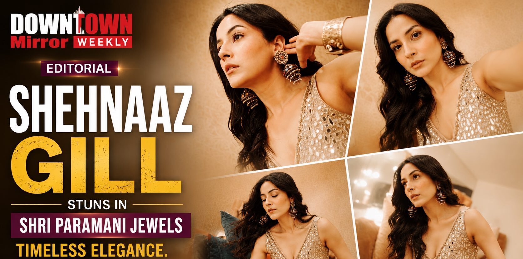Shehnaaz Gill Stuns In Shri Paramani Jewels | See Photos